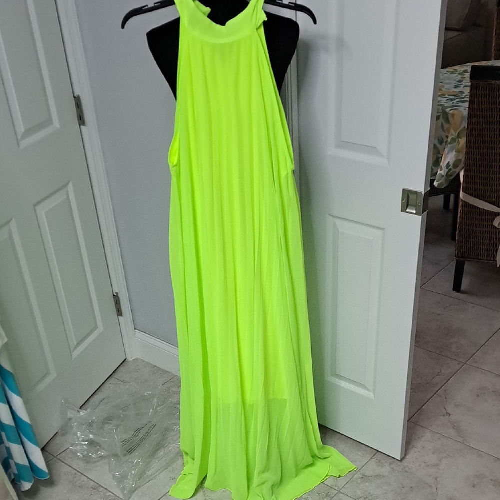 Unlisted Vibrant Lime Maxi Dress